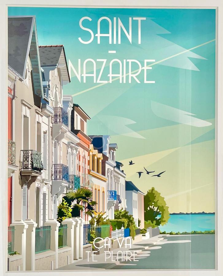 St Nazaire - L'Art Deco - Stationnement Gratuit - Centre Ville - Wifi Fibre Saint-Nazaire  Eksteriør bilde